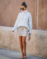 Ruth Sequin Beaded Mini Skirt